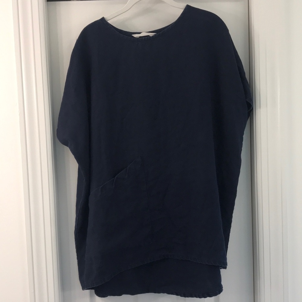 Elizabeth Suzann OSM Harper in Navy Linen